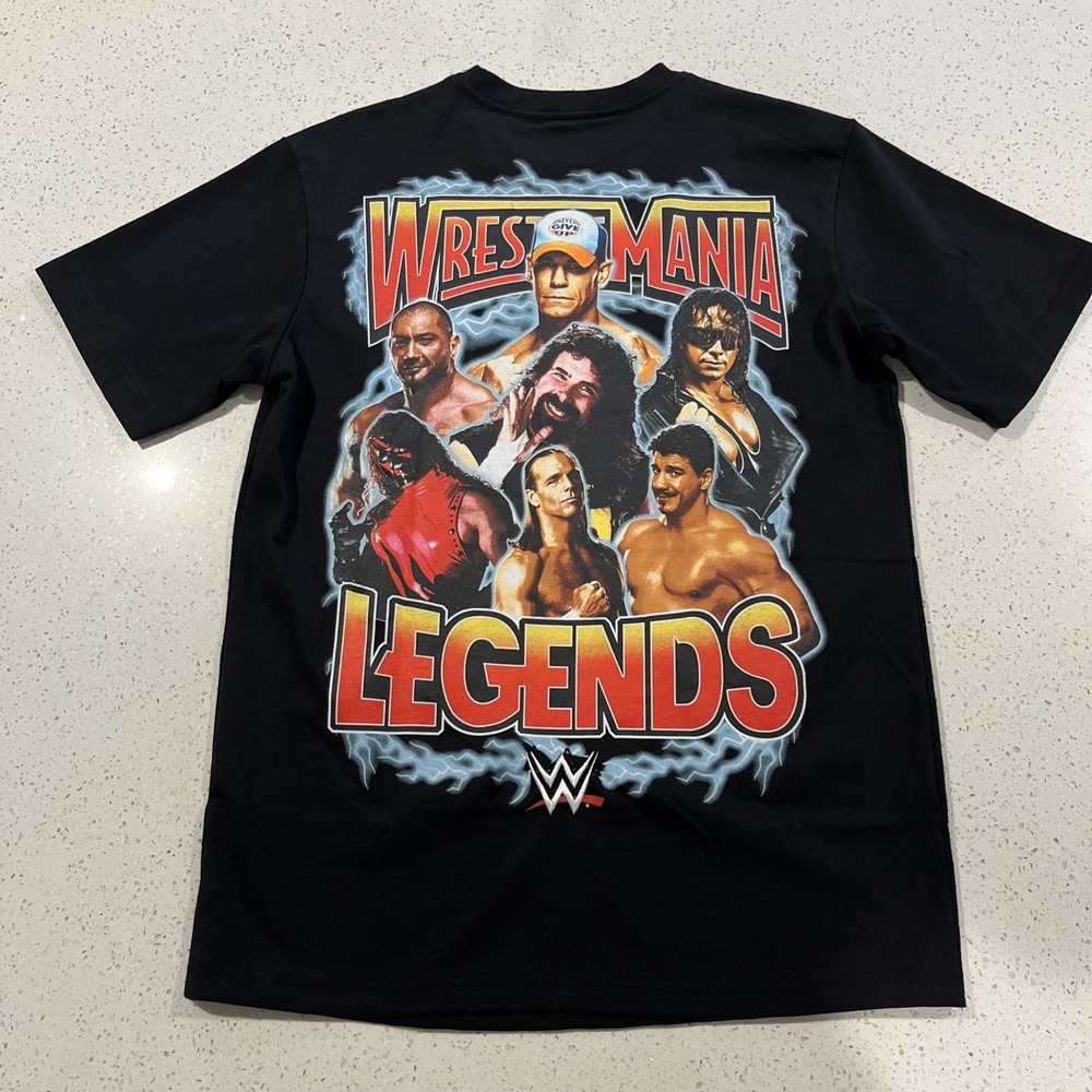 WWE Legends Heavy Tee Small Cena Foley Kane Hart Guerrero Batista Michaels NWT